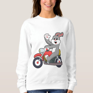 Kaninchen mit Motorrad.PNG Sweatshirt