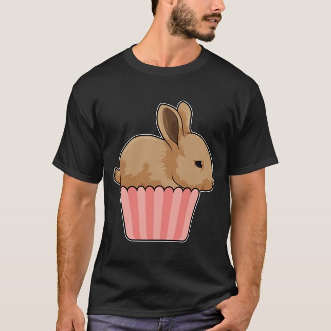 Kaninchen mit Muffin T-Shirt (Vorderseite)