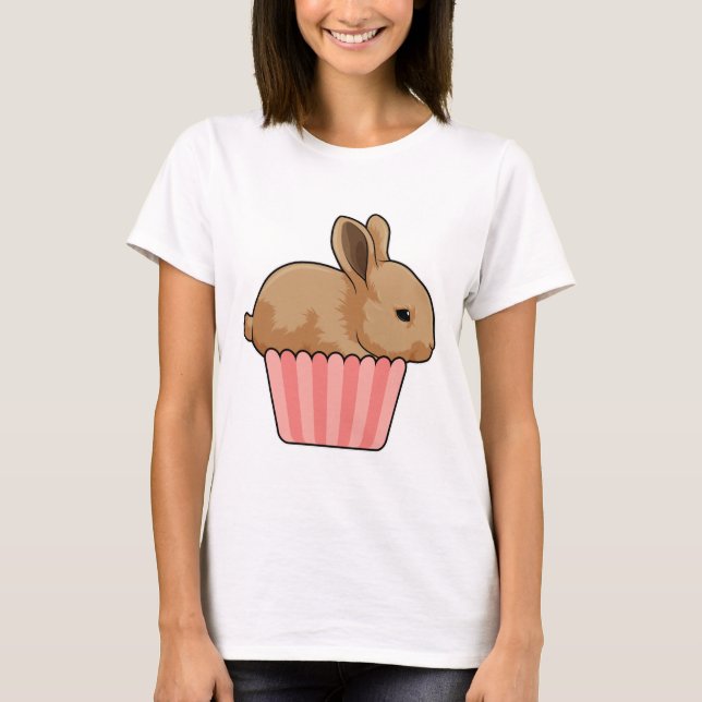 Kaninchen mit Muffin T-Shirt (Vorderseite)