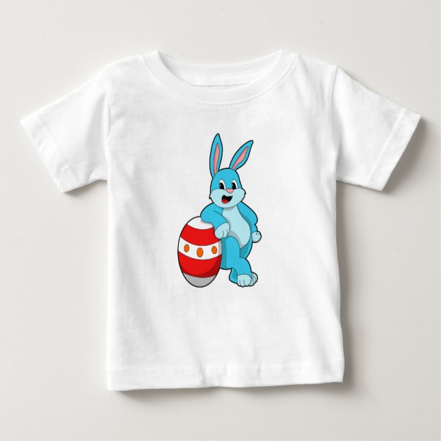 Kaninchen mit Osterei Baby T-shirt (Vorderseite)