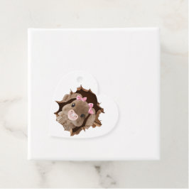 Kaninchen mit Schnuller Geschenkanhänger