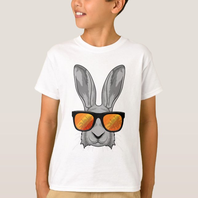 Kaninchen mit Sonnenbrille T-Shirt (Vorderseite)