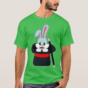 Kaninchen mit Wand-Hut T-Shirt