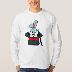 Kaninchen mit Zauberstab und Hut T-Shirt