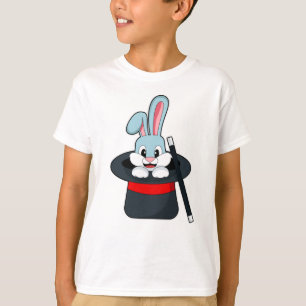 Kaninchen mit Zauberstab und Hut T-Shirt