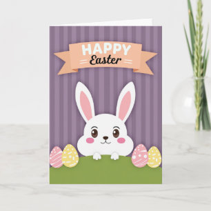 Kaninchen Muster Frühlingskarte Karte