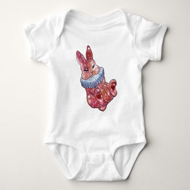 Kaninchen namens Ladybug Baby Strampler (Vorderseite)