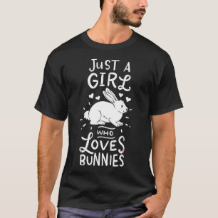 Kaninchen nur ein Mädchen, das Bunnies Lieben T-Shirt
