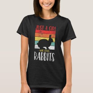 Kaninchen nur ein Mädchen, die Lieben Rabbits Retr T-Shirt