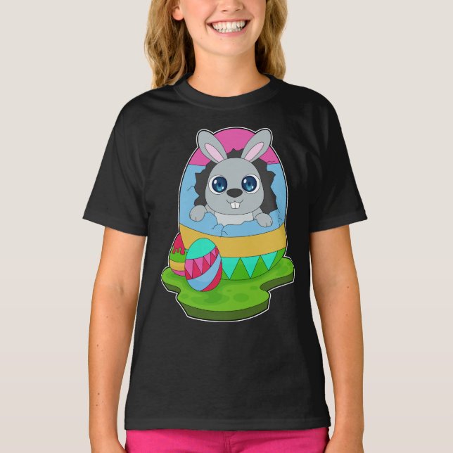 Kaninchen Osterei T-Shirt (Vorderseite)