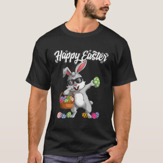 Kaninchen Ostereier Dab Bunny T-Shirt