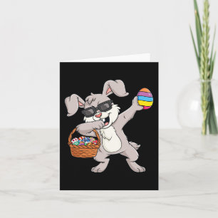 Kaninchen Ostereier entblößen Kindermädchen Gi Karte