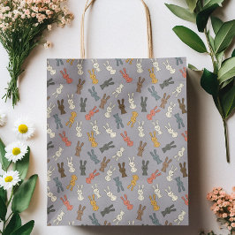 Kaninchen Ostersonniger Cartoon Geschenktüte Für Weinflaschen