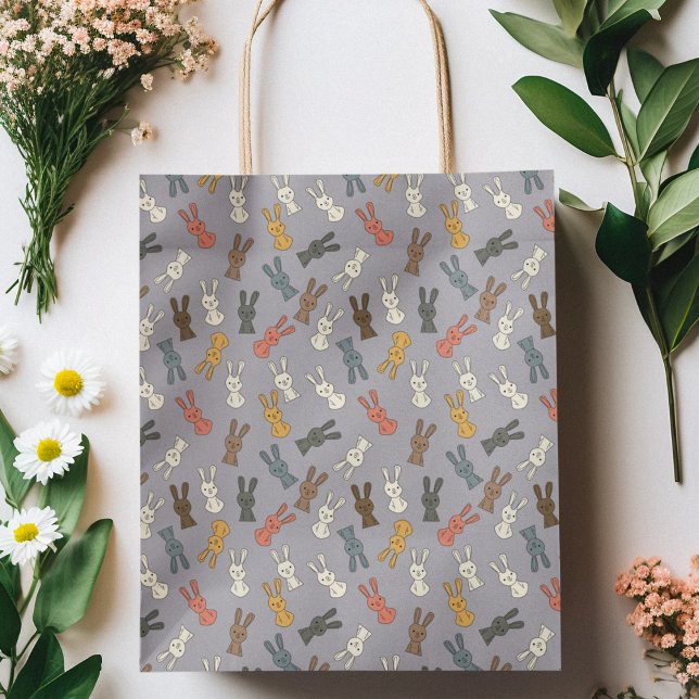 Kaninchen Ostersonniger Cartoon Geschenktüte Für Weinflaschen (gift bag, birthday surprise gift bag, teddy bear gift bag, wine gift bag, travel bag, use and throw )