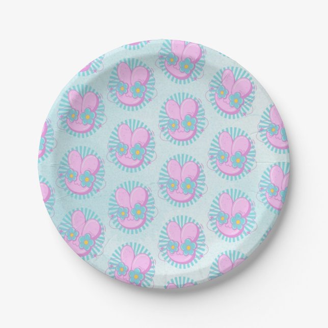 Kaninchen Pappteller (Vorderseite)