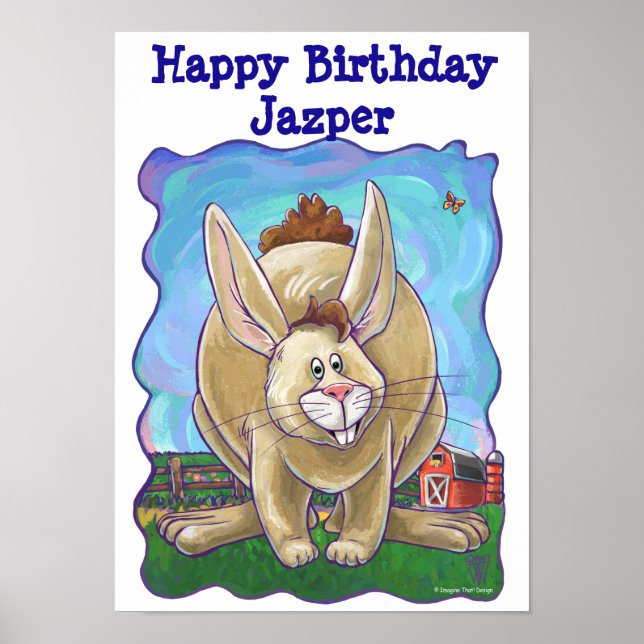 Kaninchen-Party Poster (Vorne)