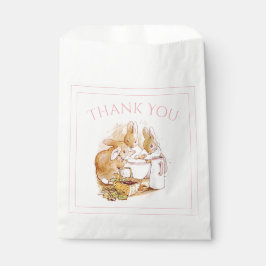 Kaninchen Pink Babydusche Geschenktütchen