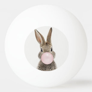 Kaninchen Pink Blubble Kaugummi Tischtennisball