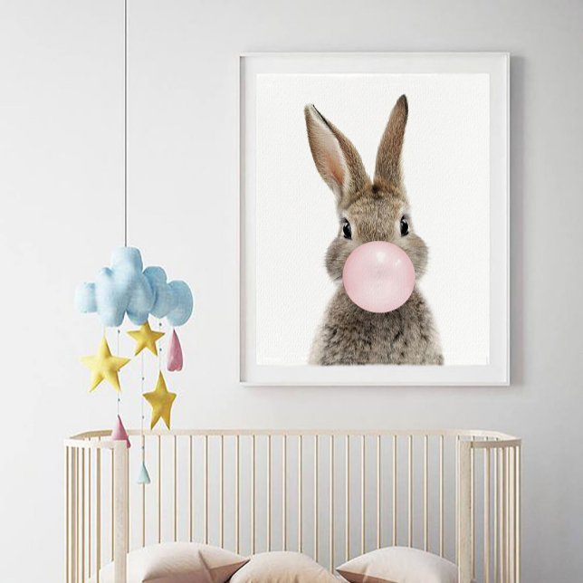 Kaninchen Pink Bubble Gum Poster (Von Creator hochgeladen)