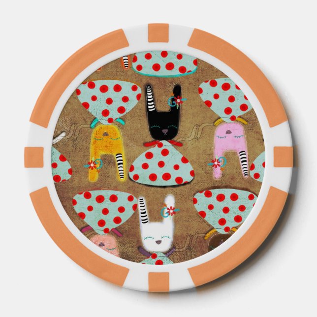 Kaninchen Pokerchips (Vorderseite)