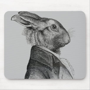 Kaninchen-Porträt-Profil Mousepad