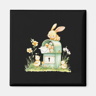 Kaninchen-Postfach liefert mit Eiern Magnet