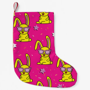 Kaninchen-Rave: Kids' Pattern Delight Kleiner Weihnachtsstrumpf