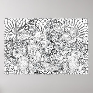 Kaninchen Reich Poster
