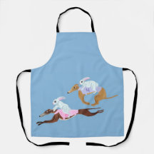 Kaninchen reiten auf Windhunden