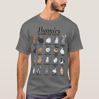 Kaninchen rund um die Welt Kaninchenrassen T-Shirt