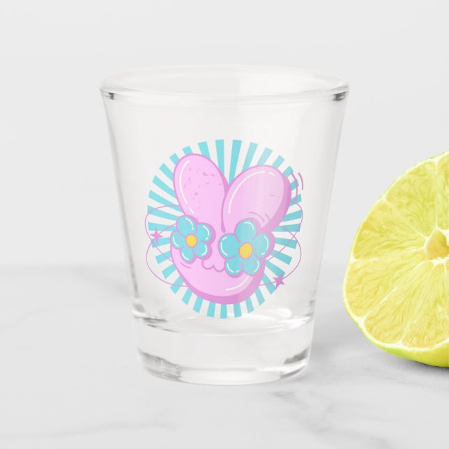 Kaninchen Schnapsglas (Vorderseite)