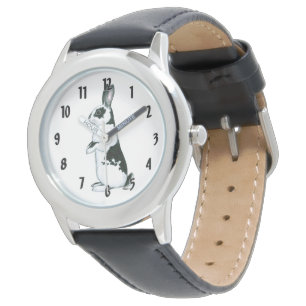 Kaninchen:Schwarz und Weiß Armbanduhr