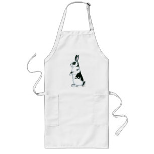 Kaninchen: Schwarz und Weiß Lange Schürze