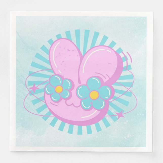 Kaninchen Serviette (Vorderseite)