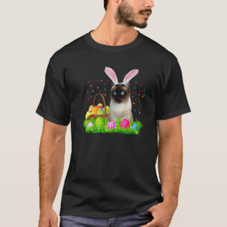 Kaninchen Siamkatze Ostern Siamkatze T-Shirt