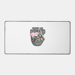 Kaninchen sind überbewertet Bleib wild Waschbär Ei Schreibtischunterlage