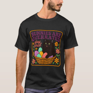 Kaninchen sind überbewertete Oster wilde Katze Män T-Shirt