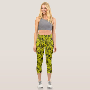 Kaninchen Skandinavische Volkskunst Capri Leggings