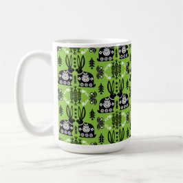 Kaninchen Skandinavische Volkskunst Kaffeetasse