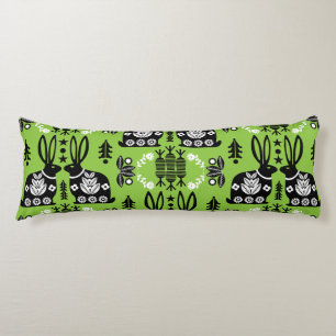 Kaninchen Skandinavische Volkskunst Seitenschläferkissen