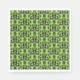 Kaninchen Skandinavische Volkskunst Serviette