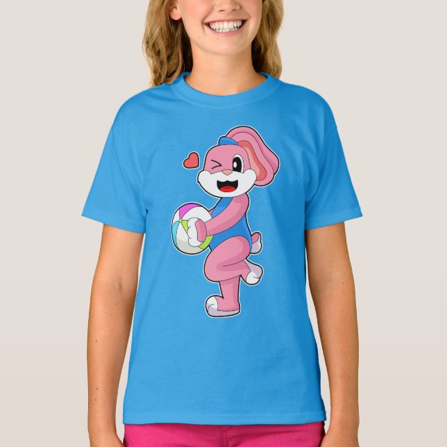 Kaninchen Sommerwasserpolo T-Shirt (Vorderseite)