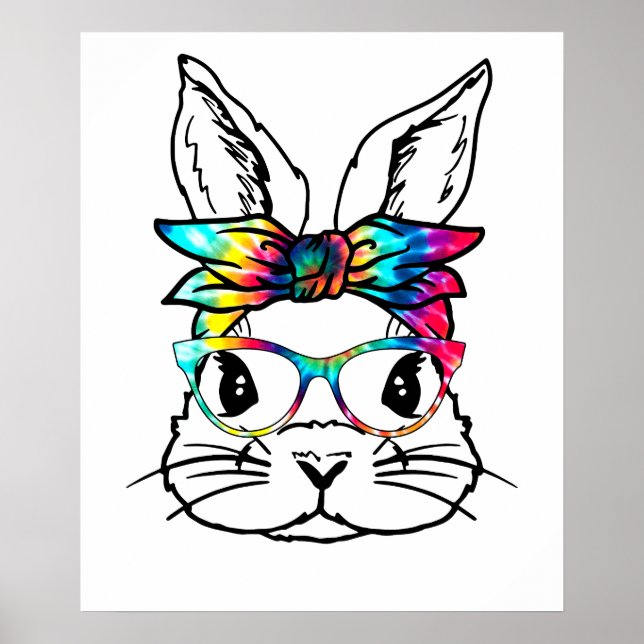 Kaninchen sterben, Retro, Vintage Poster (Vorne)