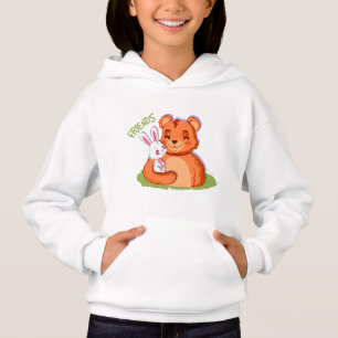 Kaninchen und Bären bester Freund Hoodie