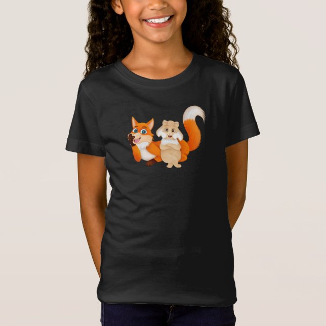 Kaninchen und Fox-T-Shirt T-Shirt (Vorderseite)