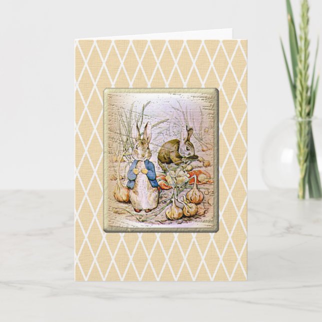 Kaninchen und Freunde Karte (Vorderseite)