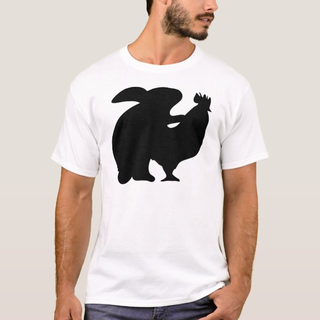 Kaninchen und Huhn T-Shirt (Vorderseite)