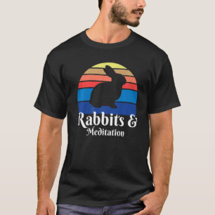 Kaninchen und Meditation T-Shirt