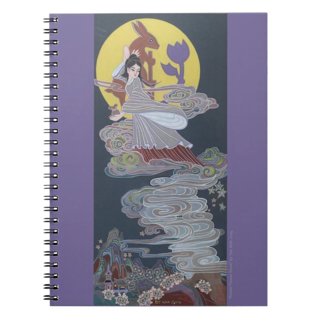 Kaninchen und Mondgöttin Notizblock (Vorderseite)