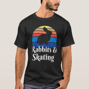 Kaninchen und Skaten-Skater T-Shirt